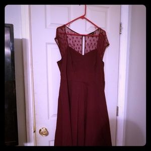 Torrid burgundy dress